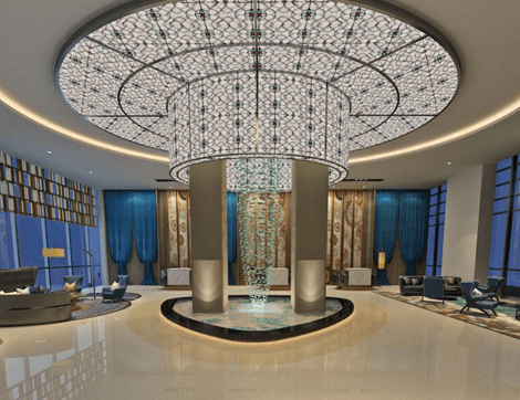 商業(yè)酒店地坪-環(huán)氧磨石拼花藝術(shù)地坪